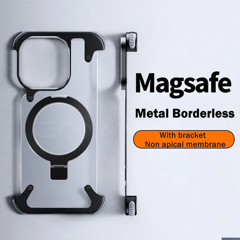 Ultra-Light Metal Bumper Phone Case with MagSafe: Superior Protection for iPhone
