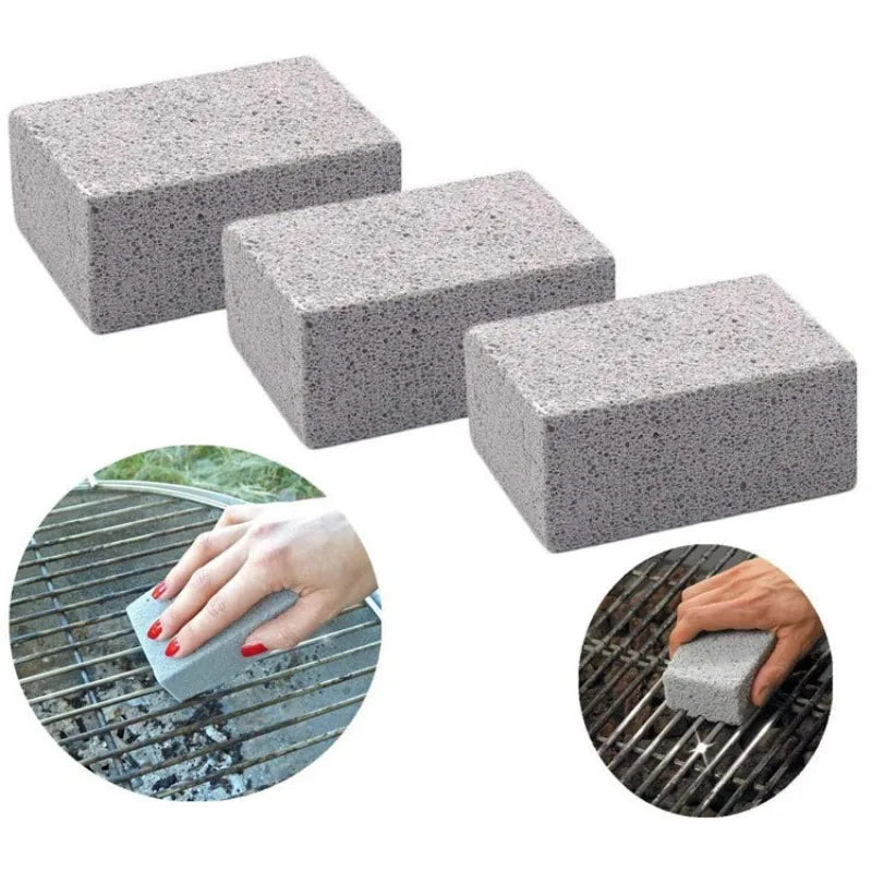 BBQ Grill Cleaning Brick - Non-Toxic Pumice Block for Barbecue Grills