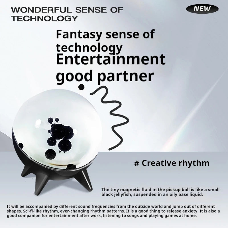 Magnetic Fluid Rhythm Light Speaker – Music and Visual Motion