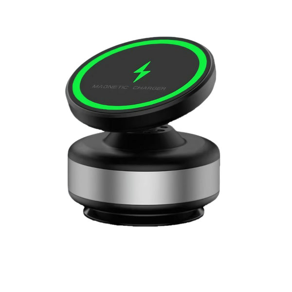 360° Rotatable Wireless Charging Car Mount - Compatible with iPhone, Samsung, and Xiaomi