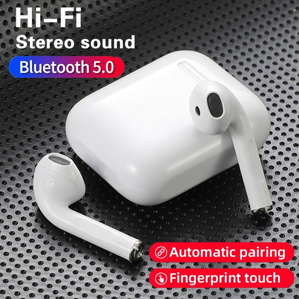 i12 TWS Wireless Bluetooth Earbuds with Charging Box