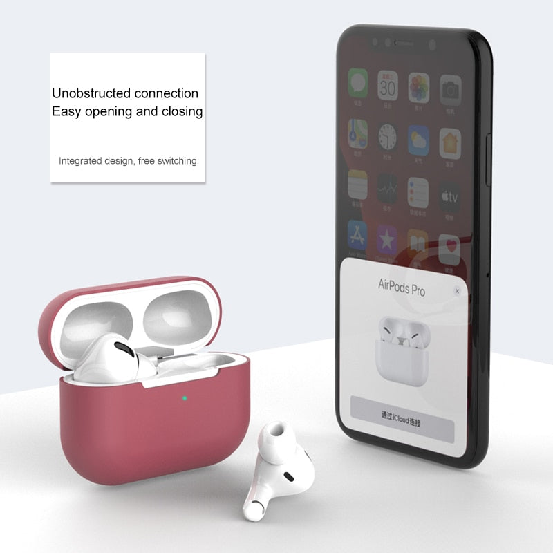 Étui en silicone pour apple Airpods Pro étui autocollant étui Bluetooth pour airpod 3 pour Air Pods Pro écouteurs accessoires peau
